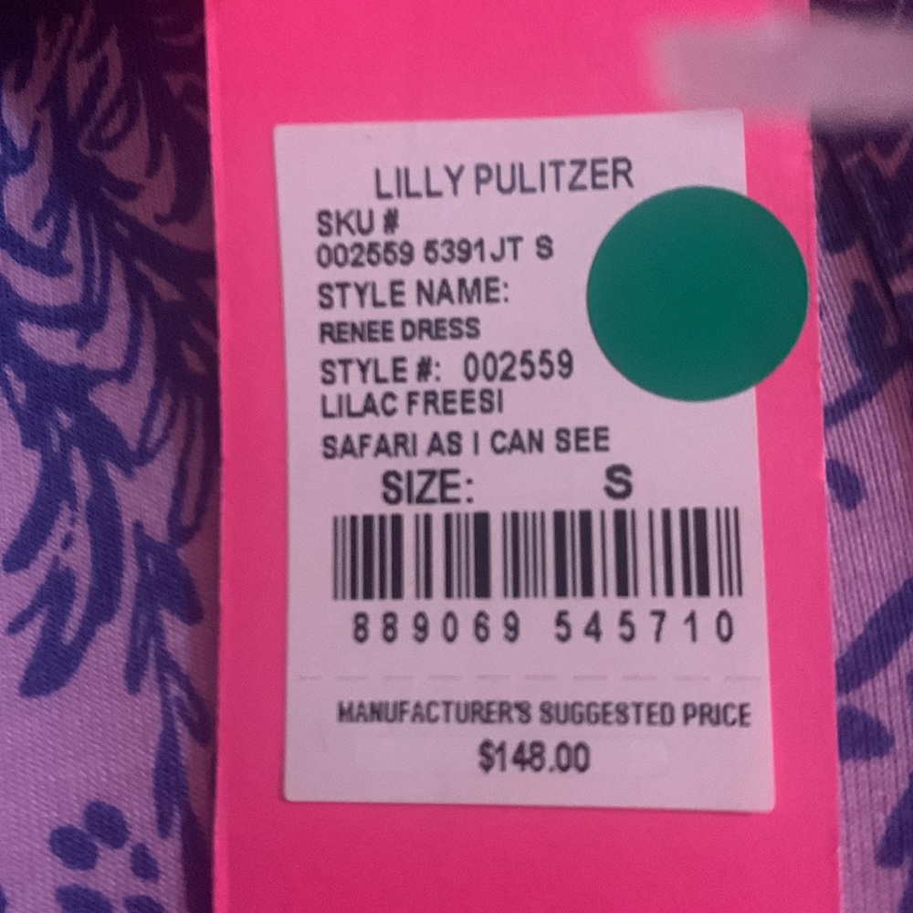 Lilly Pulitzer Renee Dress Lilac Freesi - Picture 4 of 7